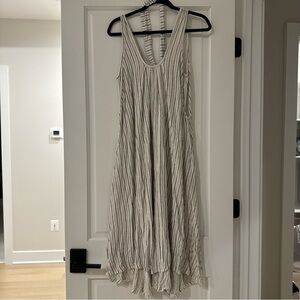 Striped White Romper